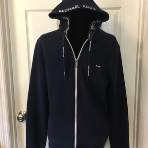 Michael Kors Blue Zip Up Hoodie